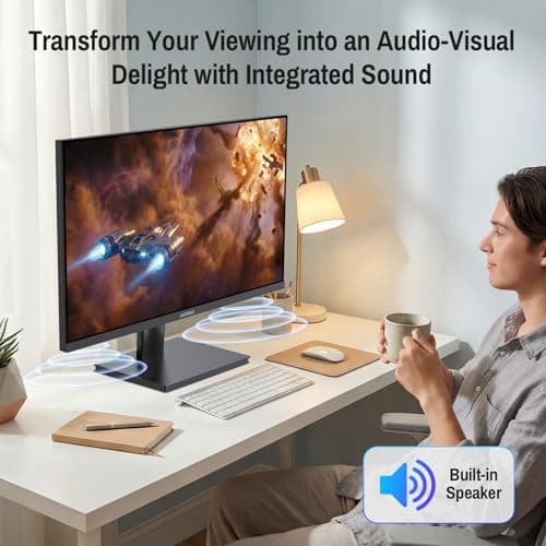 KOORUI 32 inch 4K Computer Monitor with HDMI 2.0 Displayport 1.4 Speakers, 60Hz VESA HDR Support Desktop Monitor Compatible Free-Sync, G-Sync, Adaptive Sync for Office & Home 4