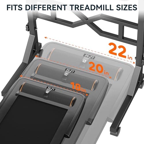 Oransail Small Standing Desk with Wheels, 29.5-45.3 Inch Adjustable Height, Portable Treadmill Desk, Rolling Computer Table for Walking Pad with a Cup Holder and a Hook 5