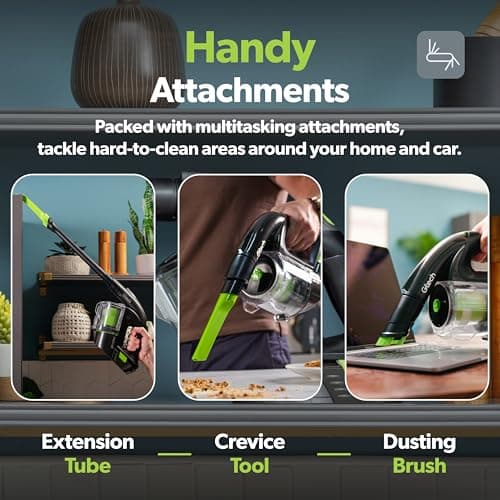 Gtech Multi MK2 K9 Cordless Handheld Vacuum Cleaner - Portable Vacuum Cleaner for Car, Home, and More - Reinforced with Lightweight Aluminum - Rechargeable - Pet Vacuum 11