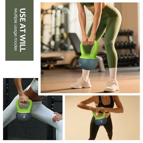 ENERGI CORE Soft Kettlebell Set - 10lb 15lb 20lb 25lb Sand Filled Weights - Home Gym Workout Equipment for Strength Training - Kettlebells Set for Men & Women 7