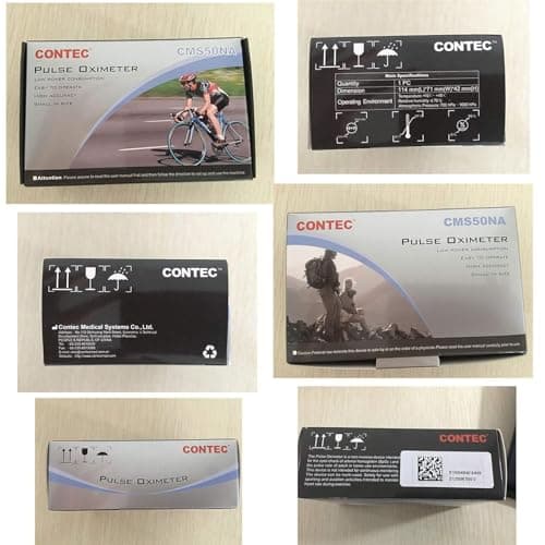 CONTEC CMS50NA Pulse Oximeter SpO2 and PR Value Waveform Blood Oxygen Neck/Wrist Corda 8