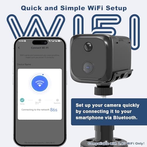 FUVISION Mini Camera Wireless Indoor Security for Home, Small Camera WiFi for Baby Monitor, House Office Cam with Human/PIR Motion Detect, 120-Day Standby Battery, Auto Night Vision, Cloud Storage 6