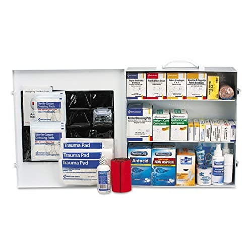 First Aid Only 90575 3-Shelf ANSI B+ and OSHA-Compliant First Aid Kit, 100-150-Person Emergency First Aid Kit for Business and Worksite, First Aid Metal Cabinet with Medications, 676 Pieces 5
