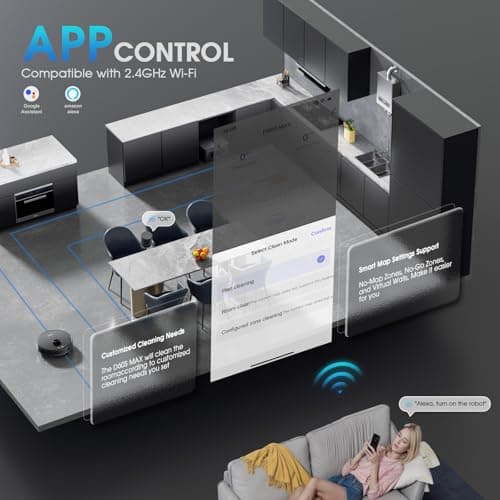 Robot Vacuum and Mop, 3-in-1 Robotic Vacuums Cleaner with LiDAR Navigation Smart Mapping & Max Strong 6000Pa Suction, Self Emptying Bases for 70 Days, WiFi/App/Alexa Voice Control, Obstacle Avoidance 7