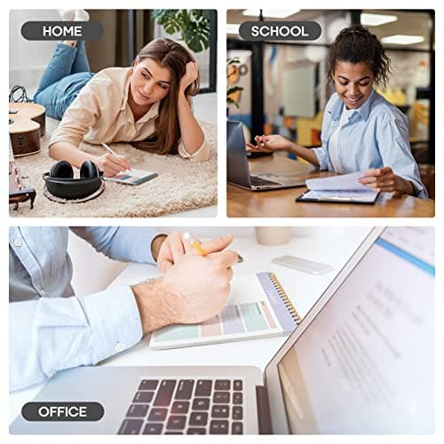 Taja To Do List Notepad - To Do List Notebook for Work with 52 Sheets, 9.8" x 6.5", Undated Daily Planner Perfect for Daily Tasks and Goal Setting, Notepad Suitable for Office, Home & School - Violet Dream 7