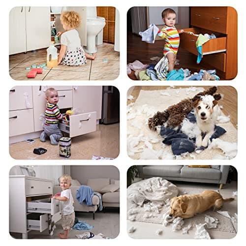 Baby Proofing Cabinets,Cabinet Locks for Babies,U-Shaped Child Locks for Cabinets, Child Proof Cabinet Latches,Child Safety Cabinet Locks with Adjustable by SPISPI (Pack of 2) 5