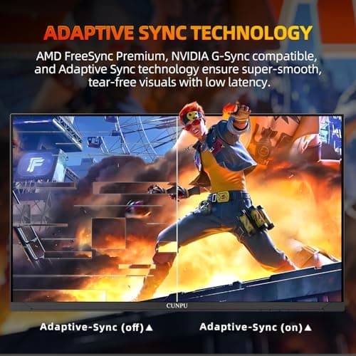 CUNPU 32 Inch 4k Gaming Monitor, 144Hz UHD Fast IPS Panel, 1ms GTG, sRGB 120%,10 Bit, Gsync & FreeSync, Support Xbox PS5 4k 120Hz VRR ALLM, HDMI 2.1,DP 1.4, Height/Vertical Adjustment 6
