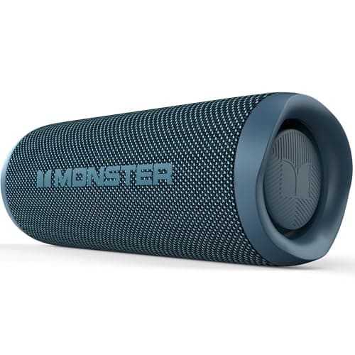 Monster Bluetooth Speaker, Wireless Portable Outdoor Bluetooth Speakers, 60W True Wireless Stereo IPX8 Waterproof, Dual PairingBluetooth 5.4 Built-in Mic, Blue
