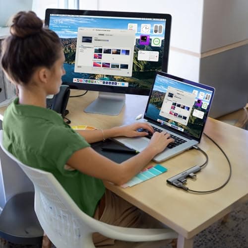 Acer 5 in 1 USB C Hub with 4K HDMI, 100W Power Delivery, 3 USB A Data Ports, USB C to HDMI Multiport Adapter for Laptop, PC, Tablet, MacBook Air, iPad Air, iMac, iPhone 15/16 Pro/Pro Max 7