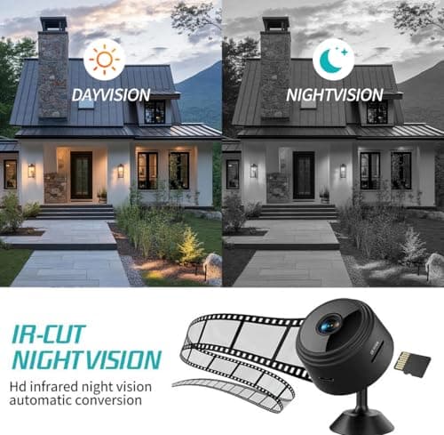 HPTUX Hidden Cameras - 1080P HD Small Camera with Motion Detection and Night Vision,Spy Cameras - Wireless Security Camera for Pet/Baby/Nanny - Magnetic Installation 4