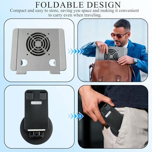 Laptop Stand for Desk, Laptop Riser with Active Cooling Fan, Widely Compatible with MacBook and Other Computer Accessories、Computer Stand for Laptop 7