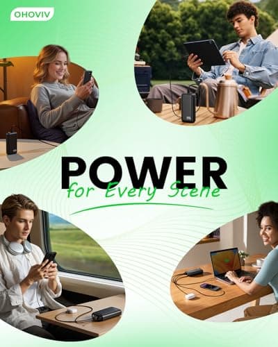 OHOVIV Portable Charger 50000mAh Power Bank - 22.5W Fast Charging External Battery Pack,USB-C Portable Phone Charger for iPhone 17/16/15/14/13 Pro Android Samsung, for Travel Camping Essential 5