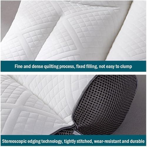 Cloud Nest Down Pillow, Ergonomic Nuzzle Pillows for Neck Pain Relief Side Sleeper, Memory Foam Cervical Support Comfort Goose Down Pillows (Grey) 5