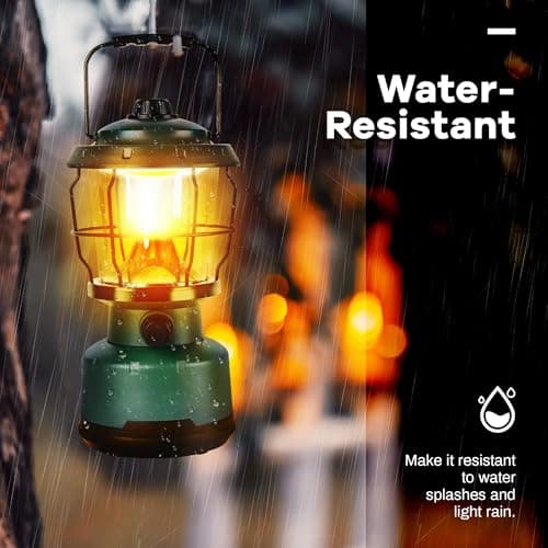 LED Camping Lantern, Rechargeable Batteries Powered Lanterns 2500LM, Water Resistant Emergency Lantern for Power Outage, Hurricane, Hiking 5