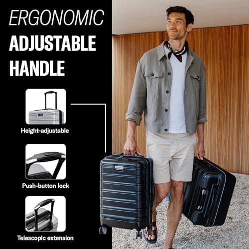 Samsonite Omni 2 Pro Hardside Expandable Luggage with Spinner Wheels, Pro Carry-on, MIDNIGHT BLACK 4