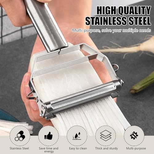 ReNext Multifunction Stainless Steel Julienne Peeler Vegetable Peeler Double Planing Grater Kitchen Accessories Cooking Tools 5