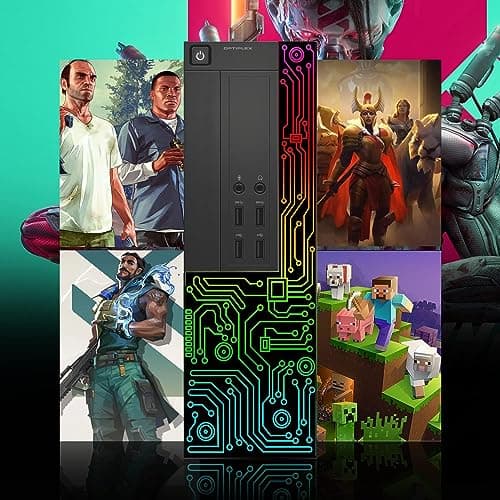 Dell Gaming OptiPlex Desktop RGB Computer PC, Intel Core i7, GeForce GT 1030 2GB GDDR5, 16GB RAM, 512GB SSD, 24 Inch HDMI Monitor, Keyboard Mouse and Headset, WiFi, W11 Pro (Renewed) 5
