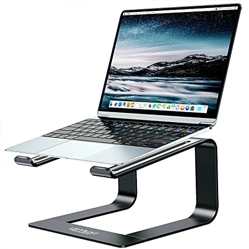 Urmust Laptop Stand for Desk - Ergonomic Computer Stand Riser Holder for MacBook Air Pro, Dell, HP, Lenovo, Samsung, Alienware Laptops 11-15.6" (Silver, Up to 15.6" Laptop)