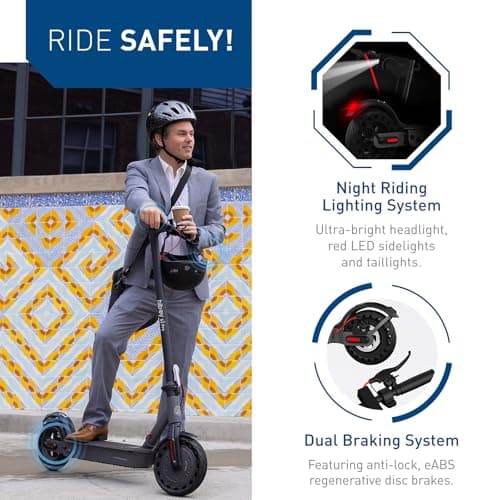 Hiboy S2 Pro Electric Scooter, 500W Motor, 10" Solid Tires, 25 Miles Range, 19 Mph Folding Commuter Electric Scooter for Adults 5