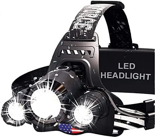 DanForce Headlamp. USB Rechargeable LED Head Lamp. Ultra Bright LUMINUS 1080 Lumen Headlamp Flashlight + Red Light. HeadLamps for Adults, Camping, Outdoors & Hard Hat Light. Zoomable IPX54 Headlight