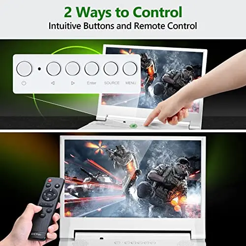 DEPGI 12.5" Portable Gaming Monitor for Xbox Series S (not Included), 1080P Full HD Display with IPS Screen Dual HDMI 2, Support HDR Freesync 3 Game Modes, for Travel Outdoor Indoor Use 5