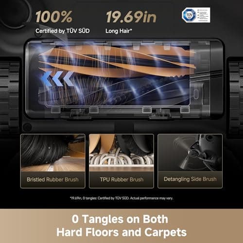 DREAME Matrix10 Ultra Robot Vacuum and Mop, Multi-Mop Switching, 3.14inch Obstacle Clearing, 30,000Pa Suction, Self Empty&Refill, Self-Cleaning, 100% Detangling, 240+ Obstacle Avoidance, Voice Control 7