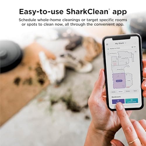 Shark AV2501S AI Ultra Robot Vacuum, with Matrix Clean, Home Mapping, 30-Day Capacity HEPA Bagless Self Empty Base, Perfect for Pet Hair, Wifi, Dark Grey 9