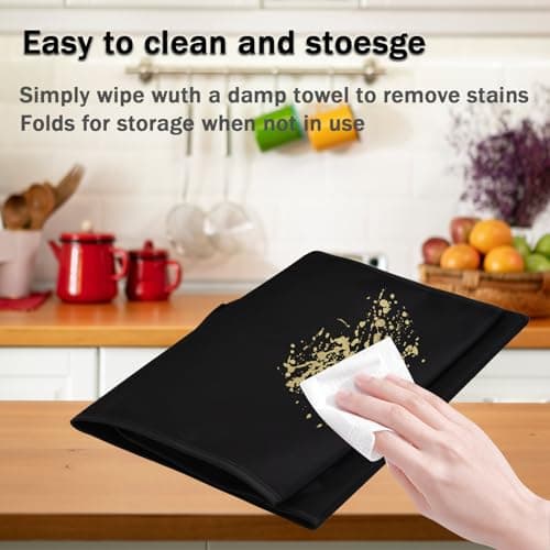 CouldyCasi Air Fryer Cover Heavy Duty Heat-resistant Waterproof Dust Protective Case Compatible with CHEFMAN Multifunctional Digital Air Fryer 10L Family Size (Black) 6
