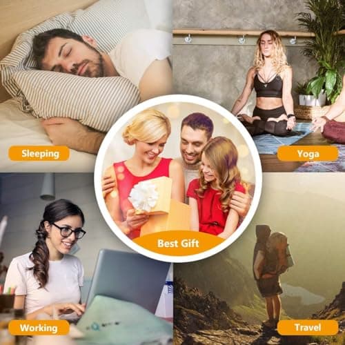 Sound Machine Easysleep White Noise Machine with 25 Soothing Sounds and Night Lights with Memory Function 32 Levels of Volume and 5 Sleep Timer Powered by AC or USB for Sleeping Relaxation (White) 5