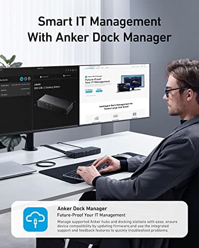 Anker 568 USB-C Docking Station (11-in-1, USB4), Up to 100W Charging for Laptop, 40Gbps Data Transfer, Ethernet, Single 8K, Triple 4K Display, 6 USB Ports for Windows Laptop and More(Gray) 6