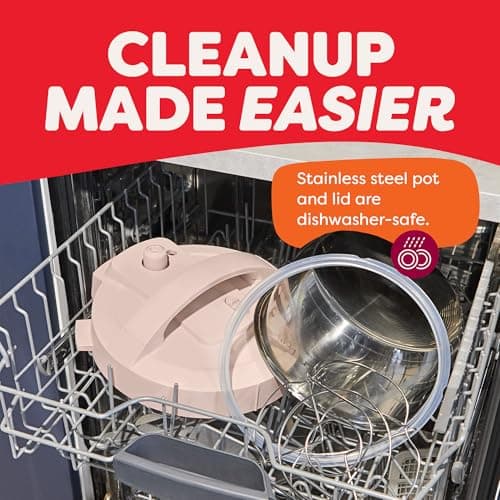 Instant Pot 4QT RIO Mini 7-in-1 Multi-Cooker, Pressure Cooker, Slow cook, Sauté, Steam, Rice Maker, Yogurt, & Warmer, Rosewater, 4 Quarts 8