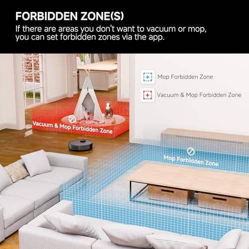 Robot Vacuum and Mop Combo – Precise LiDAR Navigation, Smart Home Robot Map, Vacuum/Mop/Combo Cleaning Mode, Auto Recharge, Customized Cleaning, APP/Remote/Voice Control, for Hard Floors and Carpets 9