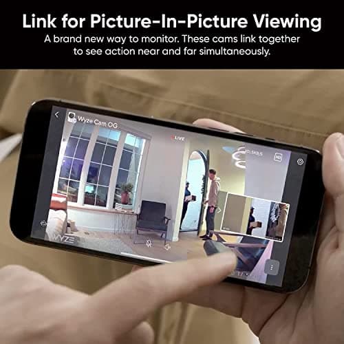 Wyze Cam OG Telephoto Indoor/Outdoor 1080p Wi-Fi Smart Home Security Camera with 3X Optical Zoom, Color Night Vision, Motion Detection, 2-Way Audio, Compatible with Alexa & Google Assistant, White 6