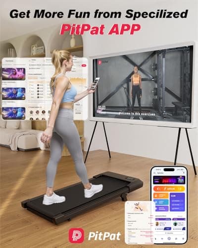 SupeRun Walking Pad, Under Desk Treadmill, 3 in 1 Portable Treadmill with Remote Control LED Display, 2.5 HP Quiet Walking Jogging Machine for Office Home Use, 300 Lbs Capacity 5