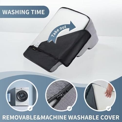 BOMOVA Dog Stairs for Small Dogs & Cats, 4-Step Non-Slip Pet Stairs for Bed & Couch, High Density Foam, Grey, 2/3/4/5 Steps 6