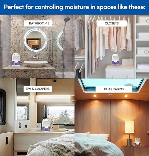 Eva-Dry EDV-1100 Whisper-quiet 16 OZ Dehumidifier with Auto Shut Off and Restart for small spaces in your Home, RV, Automobile, and Storage up to 122 sq. ft 5