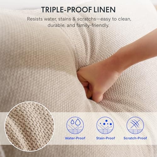 FLEXISPOT XRC7 Swivel Rocker Recliner Chair, 360° Swivel Oversized Armless Recliner with Oeko-TEX Certified Three-Proof Fabric, Award-Winning Design, Gaming Chair for Living Room Gaming Room, White 7