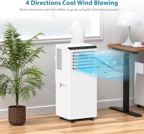 Portable Air Conditioners 8000 BTU, 3-In-1 Portable AC Unit Cools Up to 350 Sq.Ft With Dehumidifier, Fan, Cooling Mode & Window Kit, Room Air Conditioner Portable for Bedroom, Living Room, Office 6