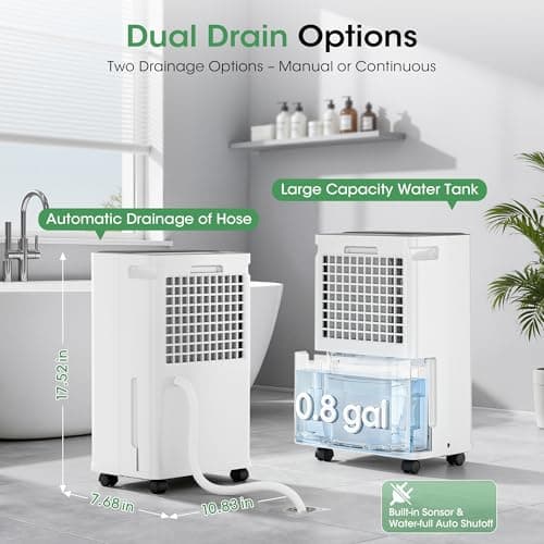 2500 sq.ft Dehumidifier for Basement, Smart APP WiFi Control,35 Pint Dehumidifiers for Home with Drain Hose, 24H Timer & Child Lock, Quiet & Eco, Ideal for Large Rooms, Bathroom, Bedroom, Garage 4