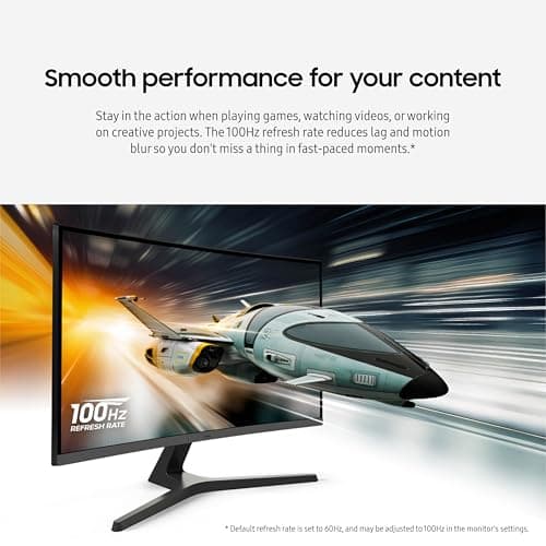 Samsung 32-inch S3 (S39GD) FHD 100Hz Curved Monitor, Game Mode, Eye Saver Mode, Multiple Connectivity with HDMI Port, Built-In Speakers, LS32D396GANXZA, 2025 5
