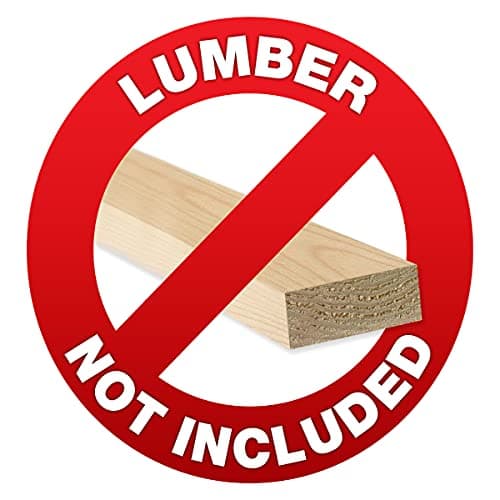 2x4basics 90164MI WorkBench Kit with ShelfLinks, Lumber not included 5