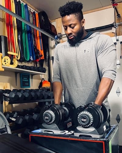 ATIVAFIT Adjustable Dumbbell Set with Storage Box, 12-in-1 Quick Dial Free Weights with Safety Lock & Anti-Slip Steel Handle, Home Gym Equipment for Strength Training (66LBS Pair) 7