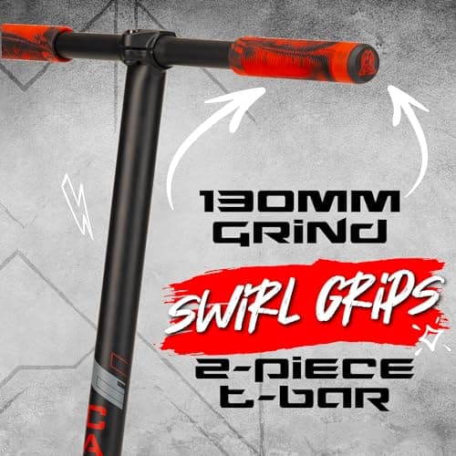 Madd Gear Carve Elite Complete Trick - Aircraft Grade Aluminum Stunt Scooter for Kids 8 Years and Up - Best Pro Scooter for Beginner/Intermediate Boys and Girls (Black) 7
