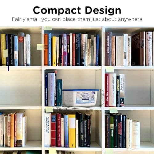 W&E Choice Moisture Absorbers, Portable Humidity Absorber Boxes for Your Bathroom, Closet & Car, Dehumidifier with Fragrance Free, 6 Pack 6