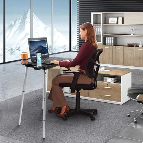 Portable Laptop Computer Stand Desk Table, Compact Foldable, Lightweight 3 lbs , Adjustable Height 19-29 inches, For Remote Work Travel Home Office School 6