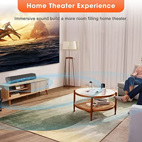 Bestisan Sound Bars for TV, 16'/50W Small Soundbar for TV, Sound Bar with Depths Sound Enhanced/DSP/Bass+/3EQ, Surround Sound Speakers for TV Works with HDMI ARC/CEC,Optical/BT/PC … 6