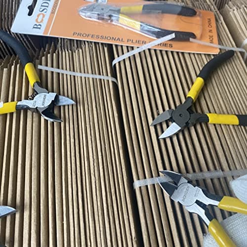 BOOSDEN 5 inch Flush Cutter, Dikes Wire Cutter for Crafting Electrical Jewelry Making, Ultra Sharp Wire Clippers 8