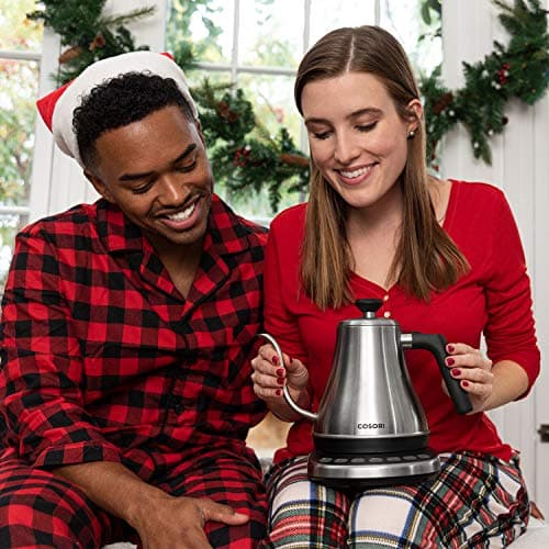 COSORI Gooseneck Electric Kettle with 5 Variable Presets, Pour Over & Coffee maker, 100% Stainless Steel Inner Lid & Bottom, 1200 Watt Quick Heating, 0.8L, Silver 11