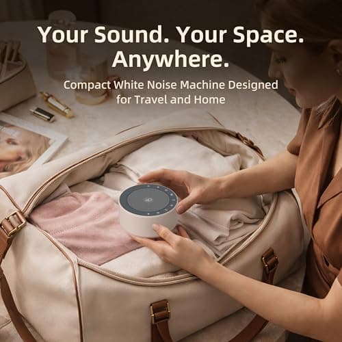 Kipcush White Noise Machine with Night Light – Nursery Sound Machine with Soft Non-Glare Lamp, 30 Soothing Sounds, 8 Color Lights, Up to 8-Hour Timer for Baby & Adults 5