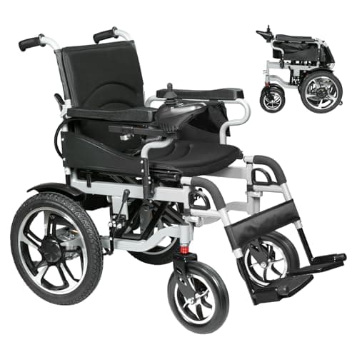 Electric Wheelchairs for Adults, 12+ Miles Range 500W Motor Wheel Chair, Electric Wheel Chairs for Elderly, Rechargeable Compact Motorized Wheelchair, 220 Lbs Capacity